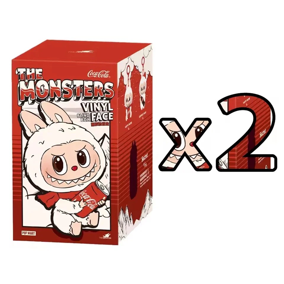 LABUBU Coca Cola Series Vinyl 2PC Face (2) LABUBU Coca Cola Series Vinyl 2PC Face
